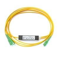 APC/UPC van Sc Singlemode Vezel Optische PLC Lengte van de Splitsers1*2 0.9mm Vezel