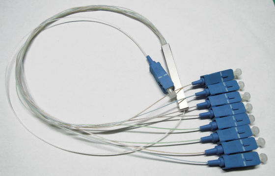 China 0.9mm Splitser van de Vezel de Optische Kabel voor de Netwerken van FTTX/PON-, 1 PLC × 8 Vezelsplitser leverancier