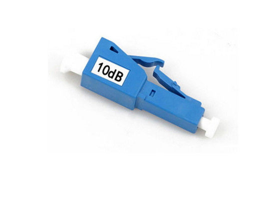 China Het blauwe Mannetje van de de Vezel Optische Demper van LC 10DB aan Wijfje met Plastiek/Metaalhuisvesting leverancier