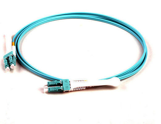 OM3 50/125 Sc aan Sc Koord van het Vezelflard, 5Mtrs-Multimode Vezel Optische Kabel van pvc Aqua leverancier