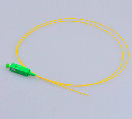 1310 / 1550nm Enig de Wijzesc van de vezel Optisch Vlecht/APC G657A1 2.0mm de Gele Kabel van Dia leverancier
