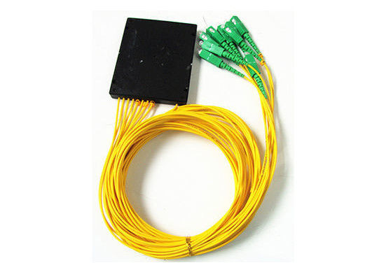 Gele Plc Optische Splitser, LSZH-Vezel Optisch 1x16 Plc Splitsersjasje voor FTTX-Systemen leverancier
