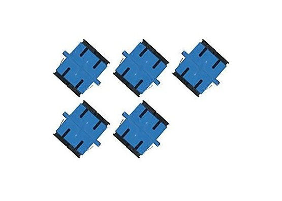 Duplexvezelsc aan Lc-Adapter, de Enige Adapter van de Wijze Digitale Optische Kabel met Flens Blauwe Kleur leverancier