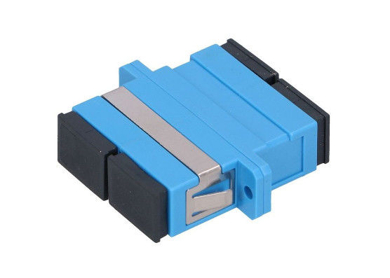 Duplexvezelsc aan Lc-Adapter, de Enige Adapter van de Wijze Digitale Optische Kabel met Flens Blauwe Kleur leverancier
