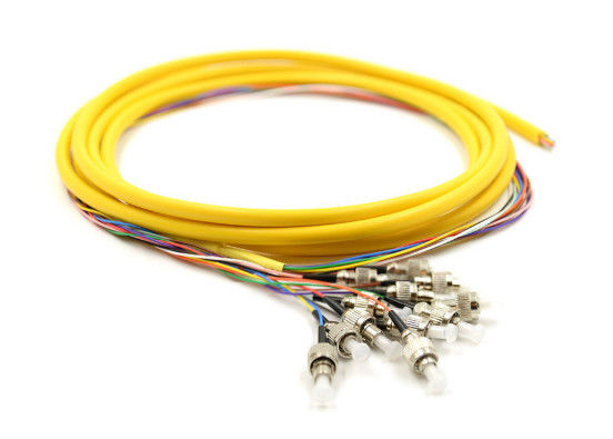 12 kern FC/UPC Vezel Optische Vlecht 12 Kleurenventilator uit met LSZH-Kabel leverancier