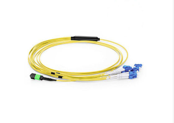 12 kern LC MTP/MPO-Flardkoord Aangepaste Lengte voor Gebouwinstallaties leverancier