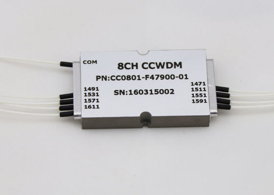 1 x 8 CWDM optische mux demux Compacte Grootte LC/UPC Schakelaartype voor het Systeem van MUX/DEMUX- leverancier