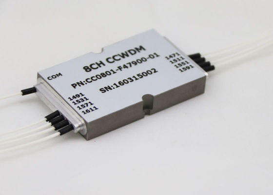 1 x 8 CWDM optische mux demux Compacte Grootte LC/UPC Schakelaartype voor het Systeem van MUX/DEMUX- leverancier