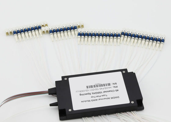 Maximum ABS van IL 5.0dB DWDM Mux Demux 40Ch AAWG Doos voor de Voorafstand/Datacenter van 5G leverancier