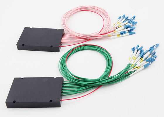 8 kanaal100g DWDM Mux Demux UPG Haven LC/UPC Schakelaars Aangepaste Lengte leverancier