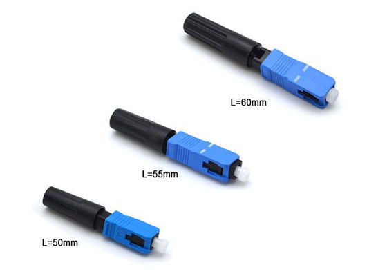 50mm Blauwe de Schakelaar Enige Wijze van de Gebiedsassemblage voor FTTB/FTTH 250 - 900um-Diameter leverancier